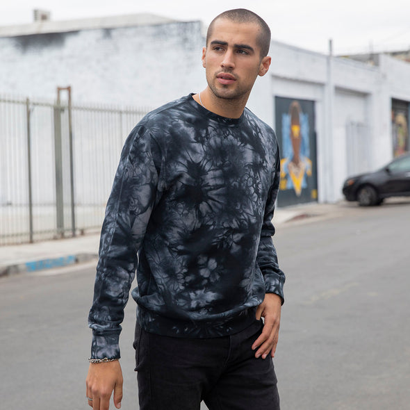 Tie-Dyed Casual Crewneck Sweatshirt for Men