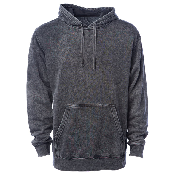 Mineral Wash Fleece Hoodie Pullover Sweatshirt for Men