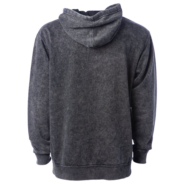 Mineral Wash Fleece Hoodie Pullover Sweatshirt for Men