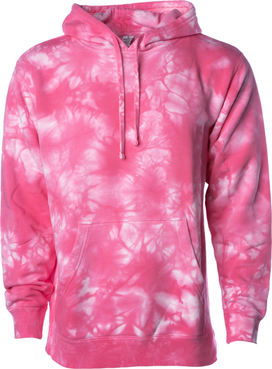 Retro Tie-Dye Sweatshirt Soft Fleece Pullover Hoodie for Women