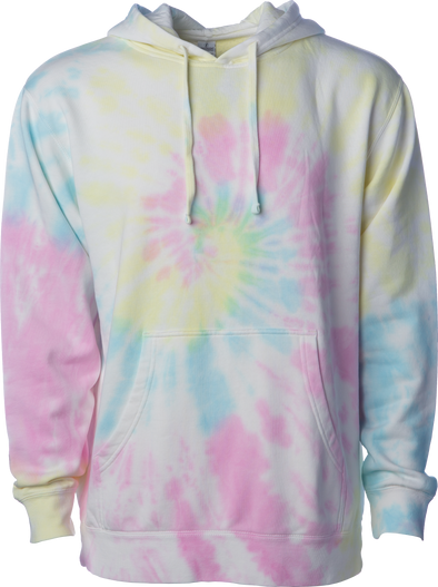 Retro Tie-Dye Sweatshirt Soft Fleece Pullover Hoodie for Men