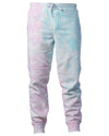 Mens Tie-Dyed Sweatpants Fleece Jogger Pants