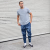 Mens Tie-Dyed Sweatpants Fleece Jogger Pants
