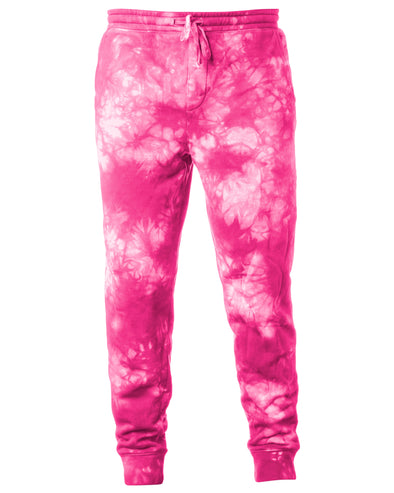 Mens Tie-Dyed Sweatpants Fleece Jogger Pants