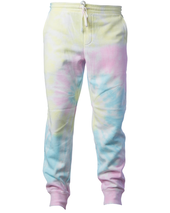 Mens Tie-Dyed Sweatpants Fleece Jogger Pants
