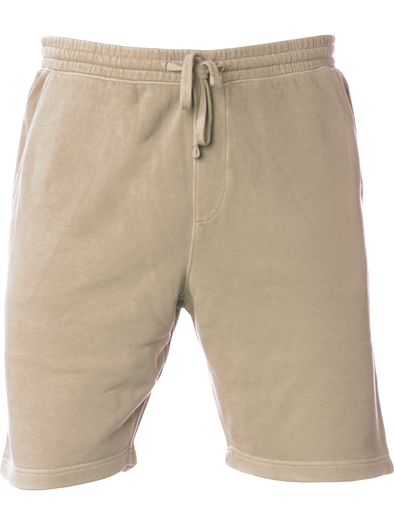 Pigment Dyed Jogger Shorts Fleece Sweatshorts for Men