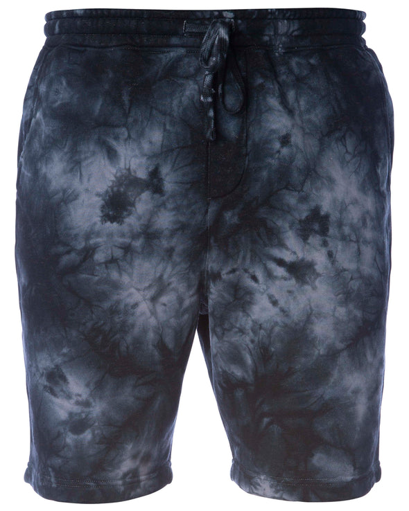 Mens Tie-Dyed Sweatshorts Fleece Lounge Shorts