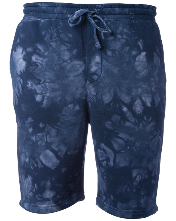 Mens Tie-Dyed Sweatshorts Fleece Lounge Shorts