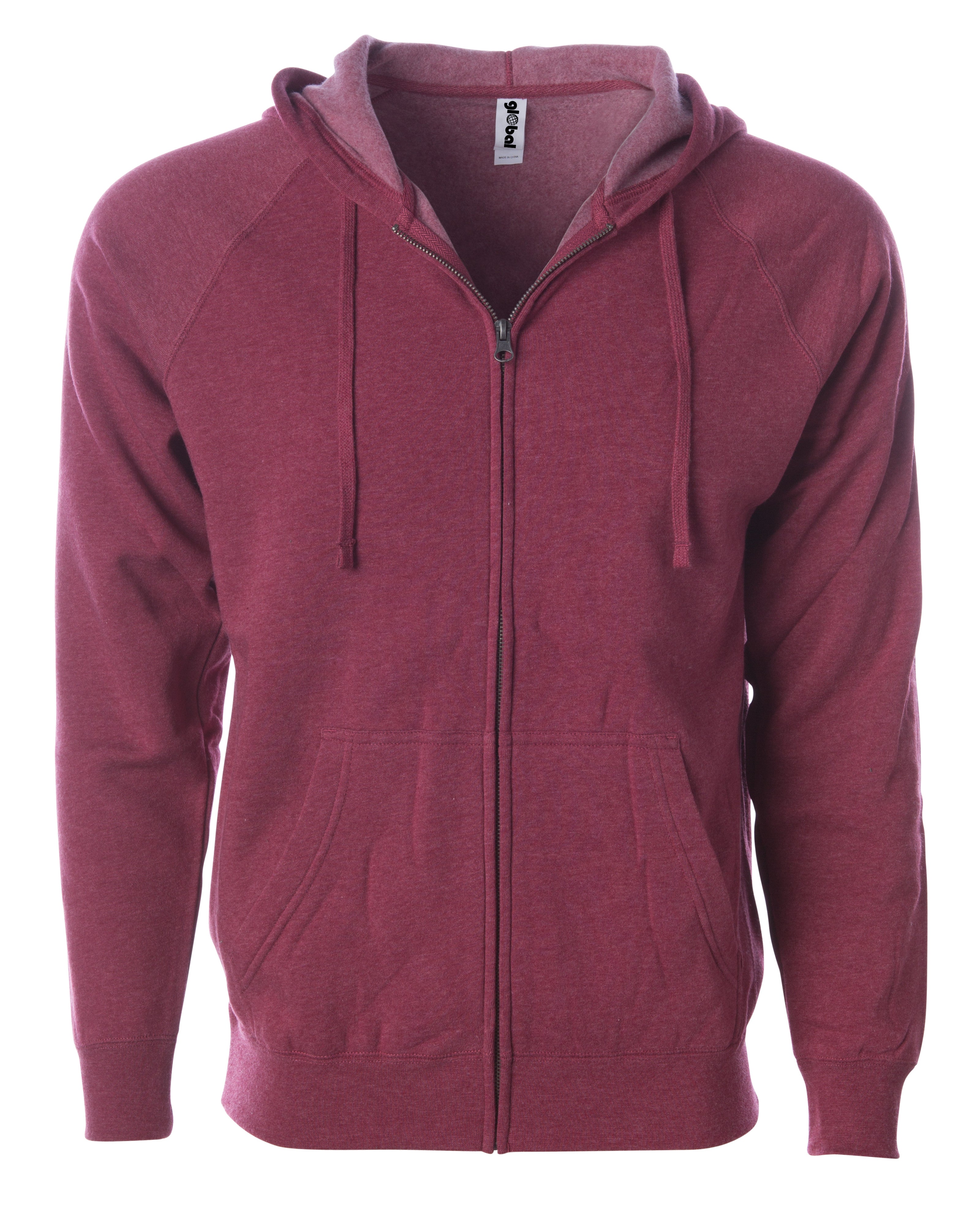 Heavyweight Sherpa Lined Full Zip Hoodie For Men and Women