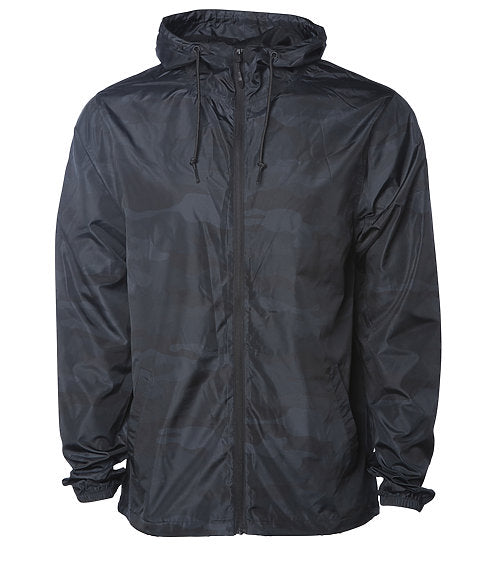 Men's Packable Windbreaker Lightweight Hooded Wind Jacket (Camouflage and 2 Tone)